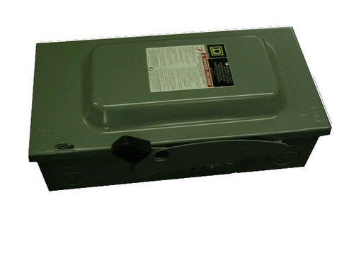 SQUARE D D323N 100A 240V 3PK 3Ph N1 FUSED NEW