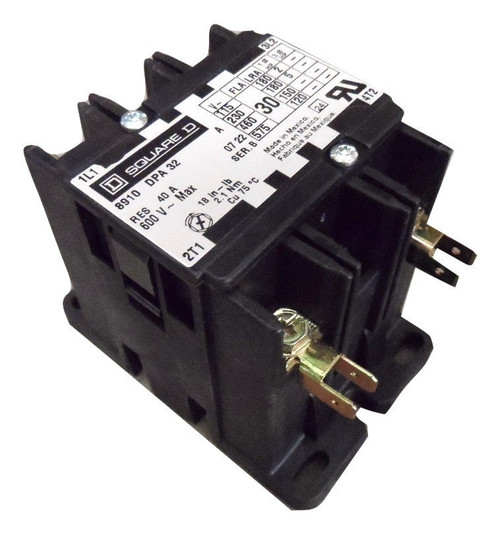 SQUARE D 8910DPA32V02 N 30A 480V 2P Coil120 VAC NEW