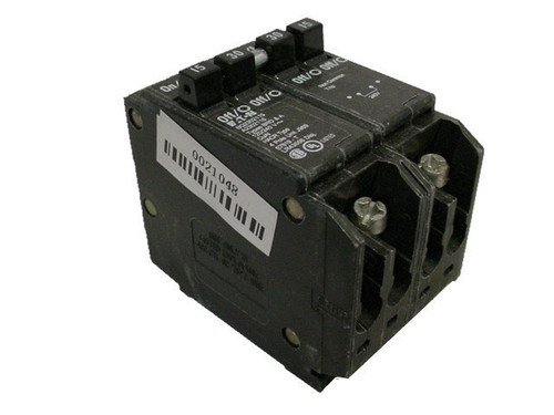 CUTLER HAMMER BQ230215 N 30/15A 240V 4P 10K NEW