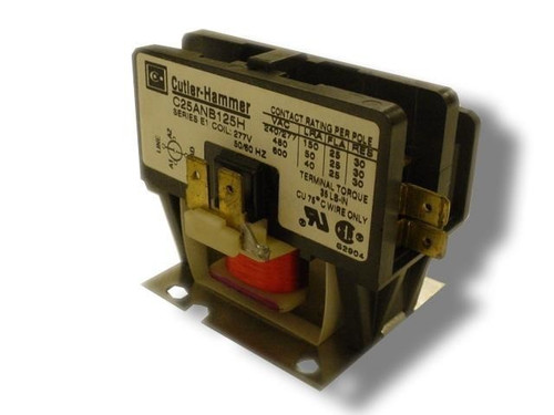 CUTLER HAMMER C25BNB220H N 30A 600V 2P Coil277 VACV NEW