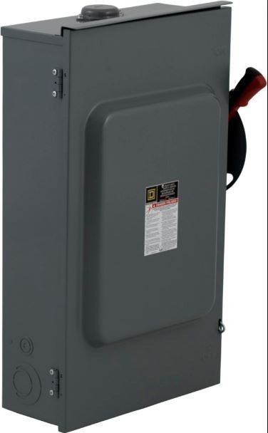 SQUARE D D224NRB U 200A 240V 1Ph NN3R USED
