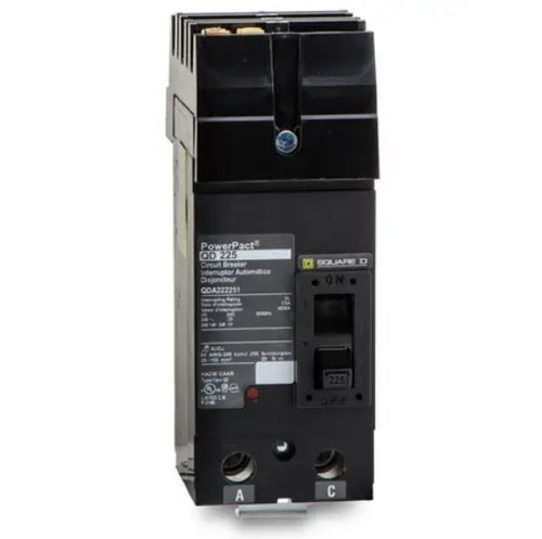 SQUARE D QDA222251 N 225A 240V 2P NEW AB PHASE