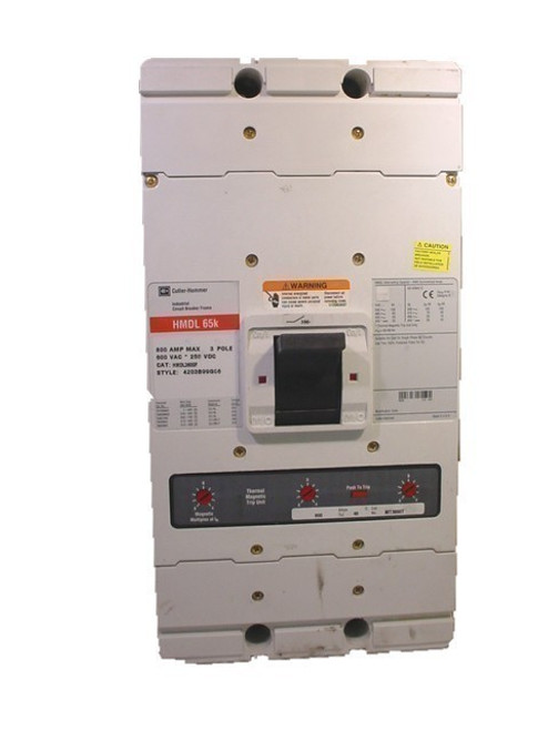 CUTLER HAMMER HMDL3800 N 800A 600V 3P NEW