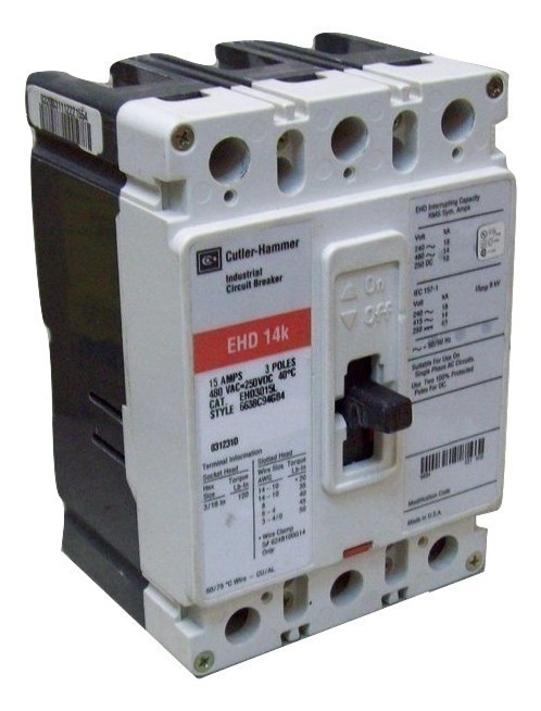 CUTLER HAMMER EHD3050 U 50A 480V 3P NEW