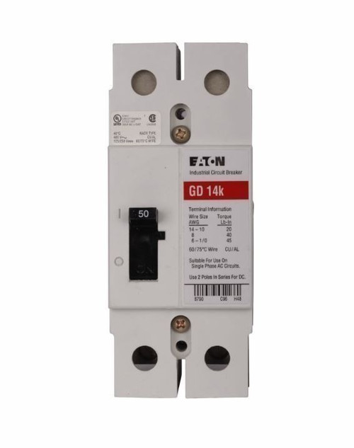 CUTLER HAMMER GD2020 N 20A 480V 2P NEW