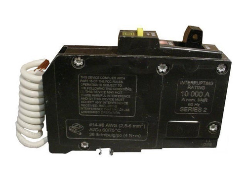 SQUARE D QO120GFI N 20A 120V 1P {AIC}K USED