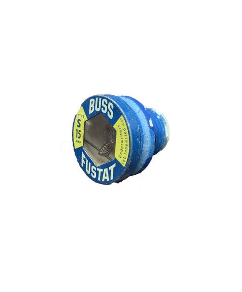 BUSSMANN FUSTAT S-15 15A 125V Class S PLUG FUSE NEW