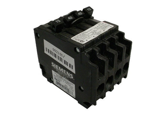 SIEMENS Q21540CT N 15/40A 240V 4P NEW QUAD