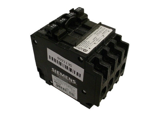 SIEMENS Q21515CT2 N 15A 240V 4P NEW QUAD