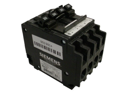 SIEMENS Q23030CT2 N 30/30A 240V 4P NEW QUAD