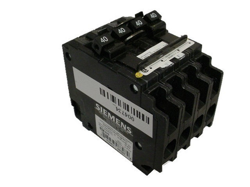 SIEMENS Q24040CT2 U 40/40A 240V 4P NEW QUAD