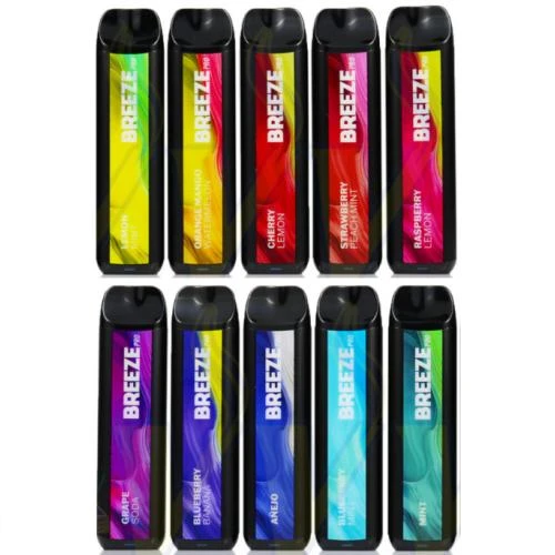 BREEZE SMOKE PRO EDITION 5percent DISPOSABLE DEVICE 6ML 2000 PUFFS - DISPLAY OF 10CT