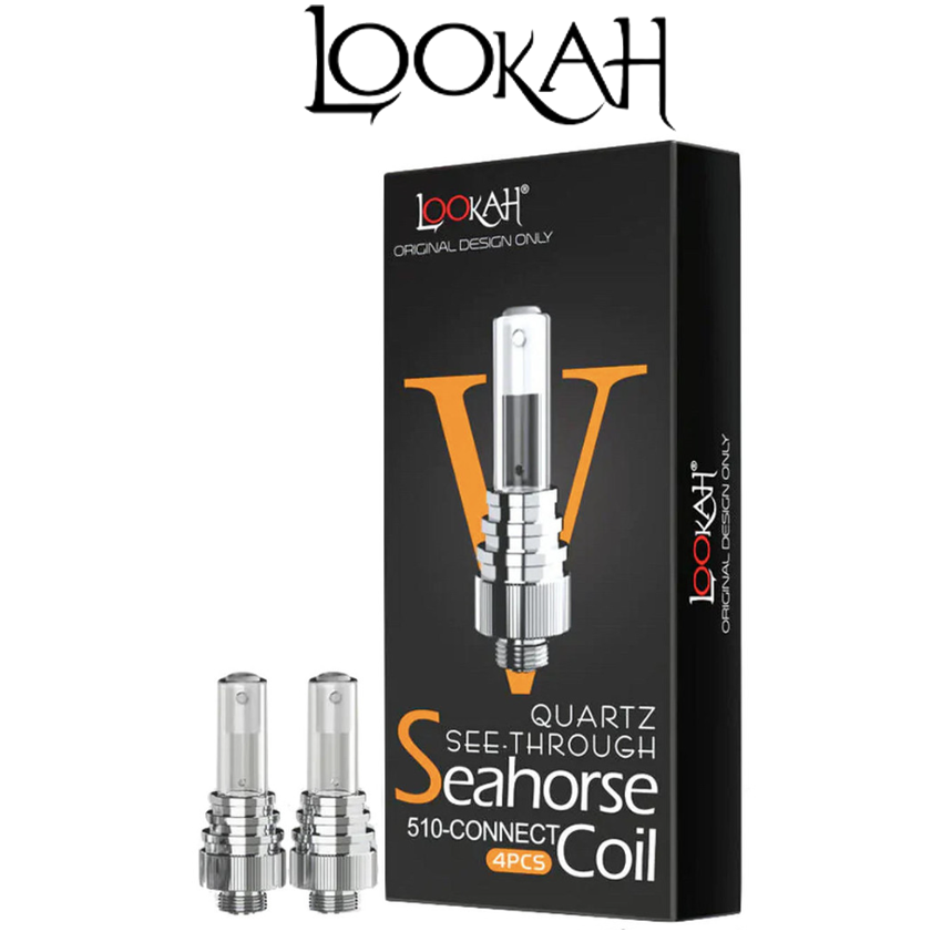 LOOKAH SEAHORSE QUARTZ SEE THROUGH 510-CONNECT COIL - 4CT