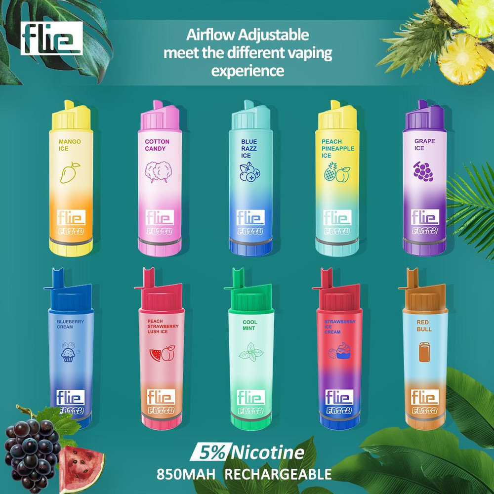 FLIE FATTY 5percent NIC DISPOSABLE VAPE 18ML 8000 PUFFS - 10CT DISPLAY