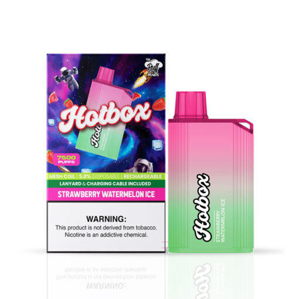 HOTBOX 5percent NIC RECHARGABLE DISPOSABLE 7500 PUFFS 16ML - 5CT DISPLAY