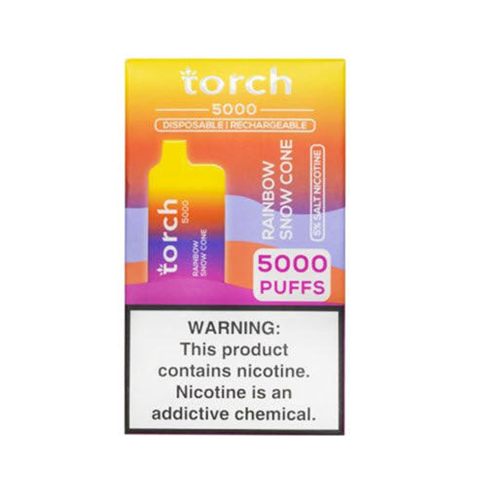  TORCH 5% SALT NIC RECHARGEABLE DISPOSABLE 5000 PUFFS 13ML - 10CT DISPLAY 