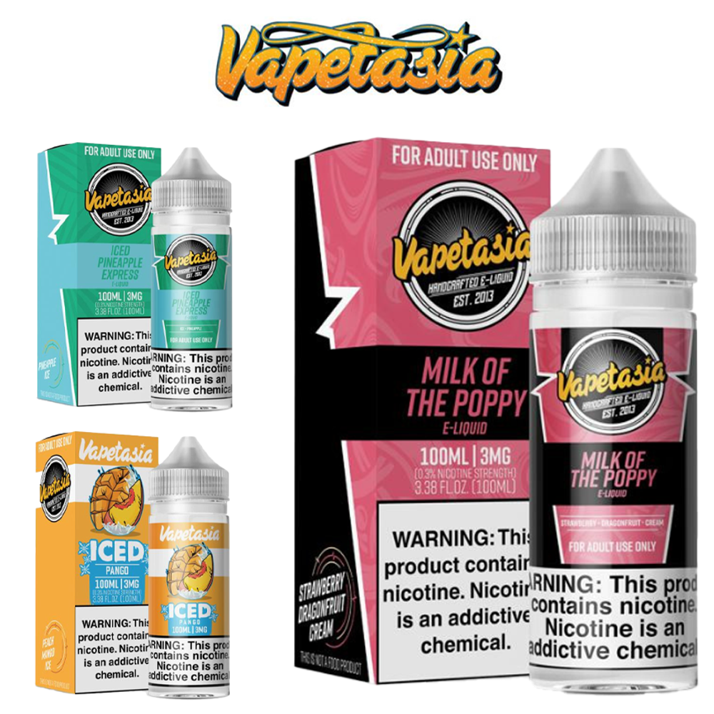 VAPETASIA - PREMIUM HAND CRAFTED E-LIQUID 100ML