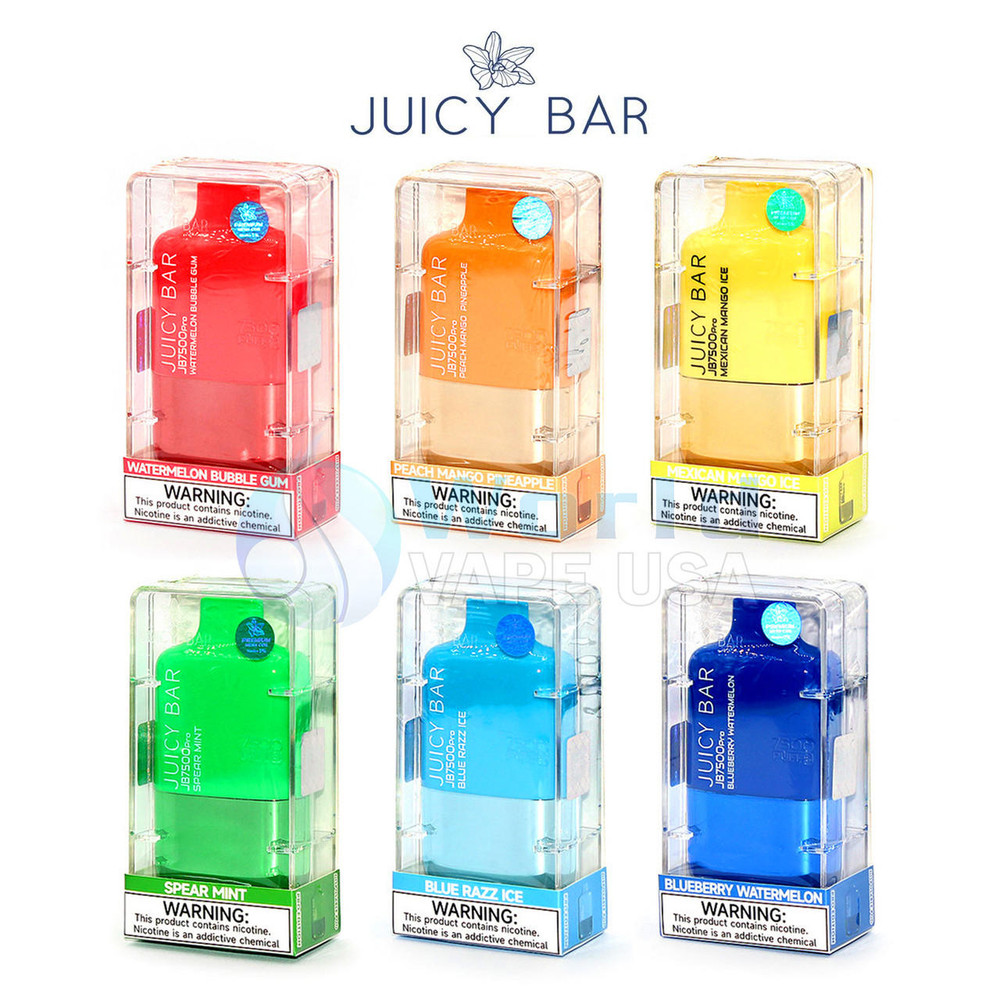  JUICY BAR PRO EDITION 5% NIC DISPOSABLE DEVICE 7500 PUFFS 17ML  - 10CT 