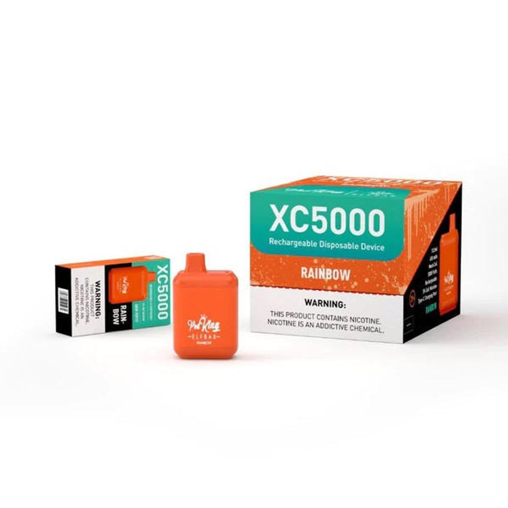  EBDESIGN x PODKING XC5000 5% NIC RECHARGEABLE DISPOSABLE 5000 PUFFS 12ML - 10CT DISPLAY 