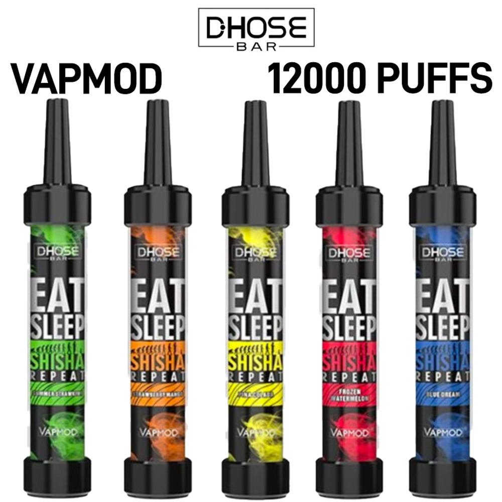 DHOSE BAR 5% NIC VAPEMOD RGB DISPOSABLE 20ML 12000 PUFFS - 5CT DISPLAY