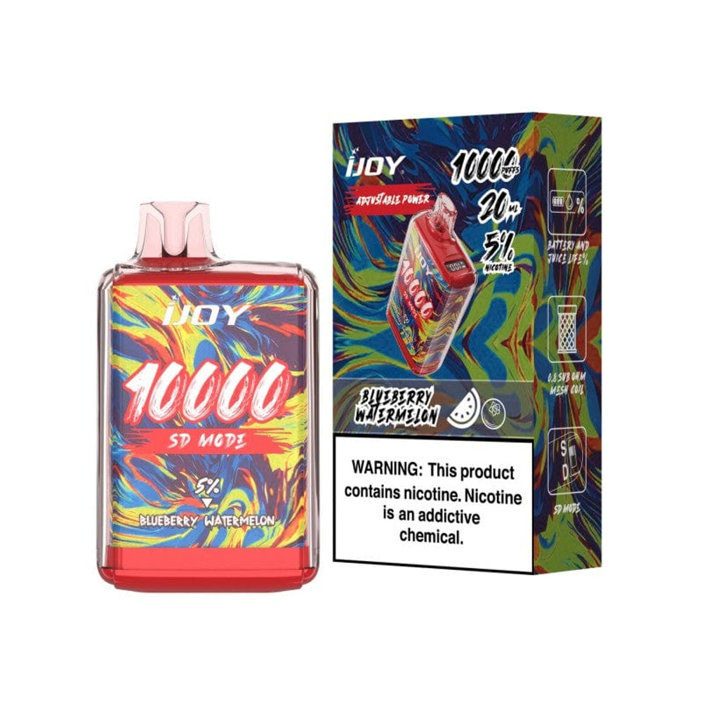 IJOY BAR SD10000 5% NIC RECHARGEABLE DISPOSABLE 20ML 10000 PUFFS - 5CT DISPLAY