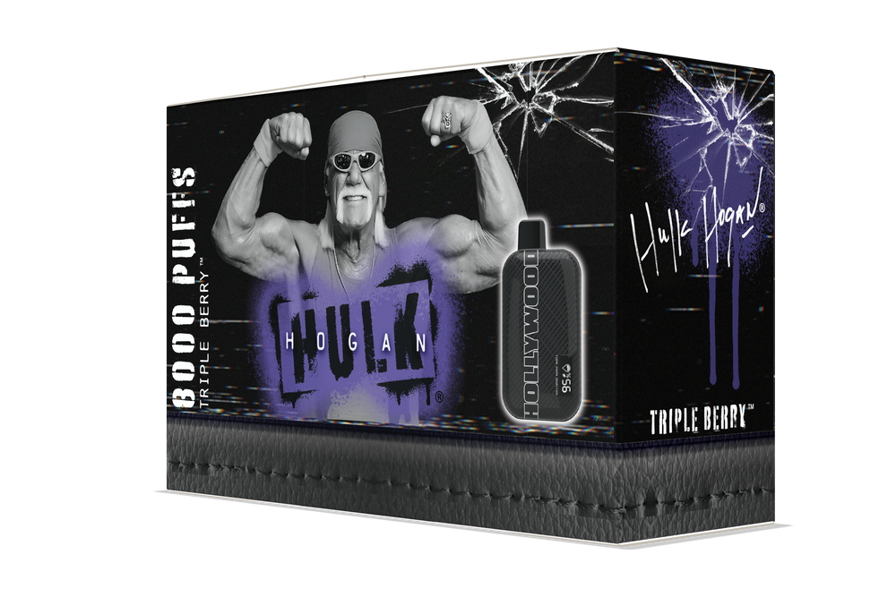 HULK HOGAN 5% HOLLYWOOD DISPOSABLE VAPE 18ML 8000 PUFFS - 5CT DISPLAY