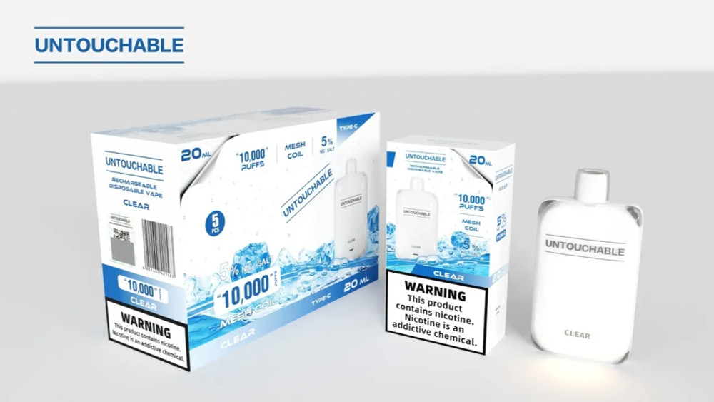 UNTOUCHABLE 5% NIC RECHARGEABLE DISPOSABLE VAPE 20ML 10000 PUFFS - 125CT DISPLAY