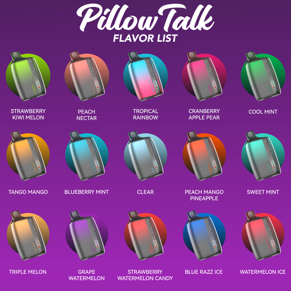 PILLOW TALK 5% NIC RECHARGEABLE DISPOSABLE 13ML 8500 PUFFS - 10CT DISPLAY