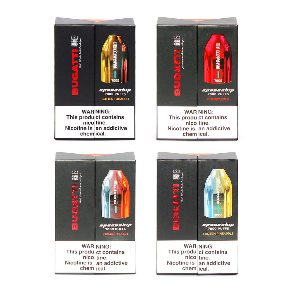 BUGATTI SPACESHIP 5% 7000 PUFFS DISPOSABLE VAPE 15ML - 10CT