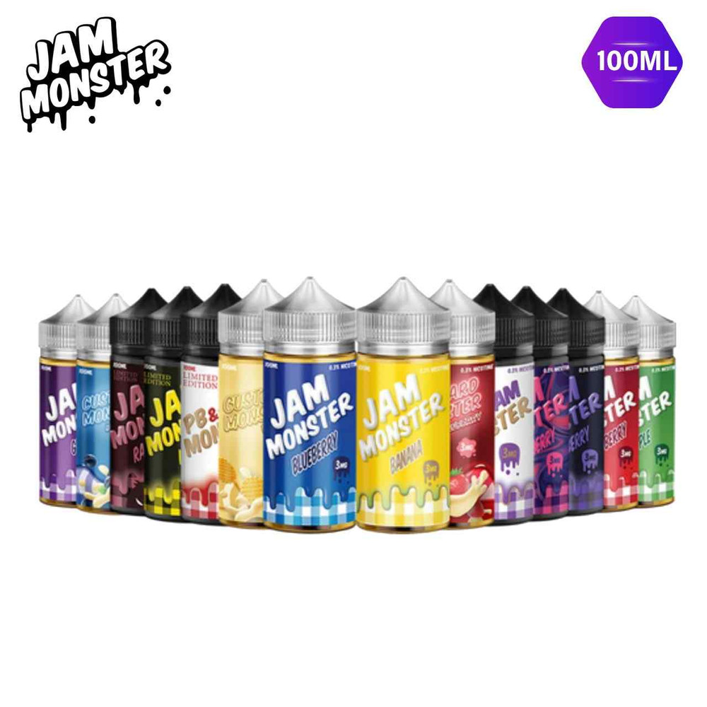 JAM MONSTER SYNTHETIC NICOTINE E-LIQUID 100ML