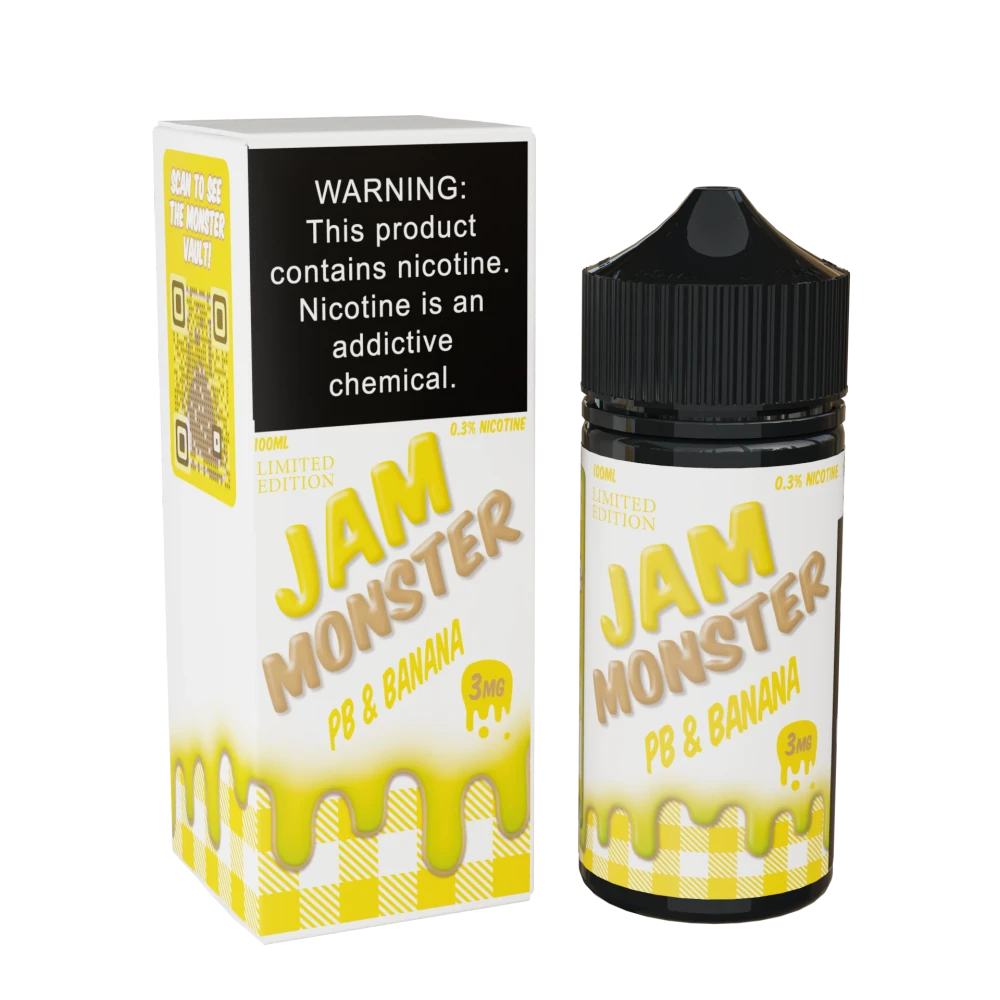 JAM MONSTER SYNTHETIC NICOTINE E-LIQUID 100ML