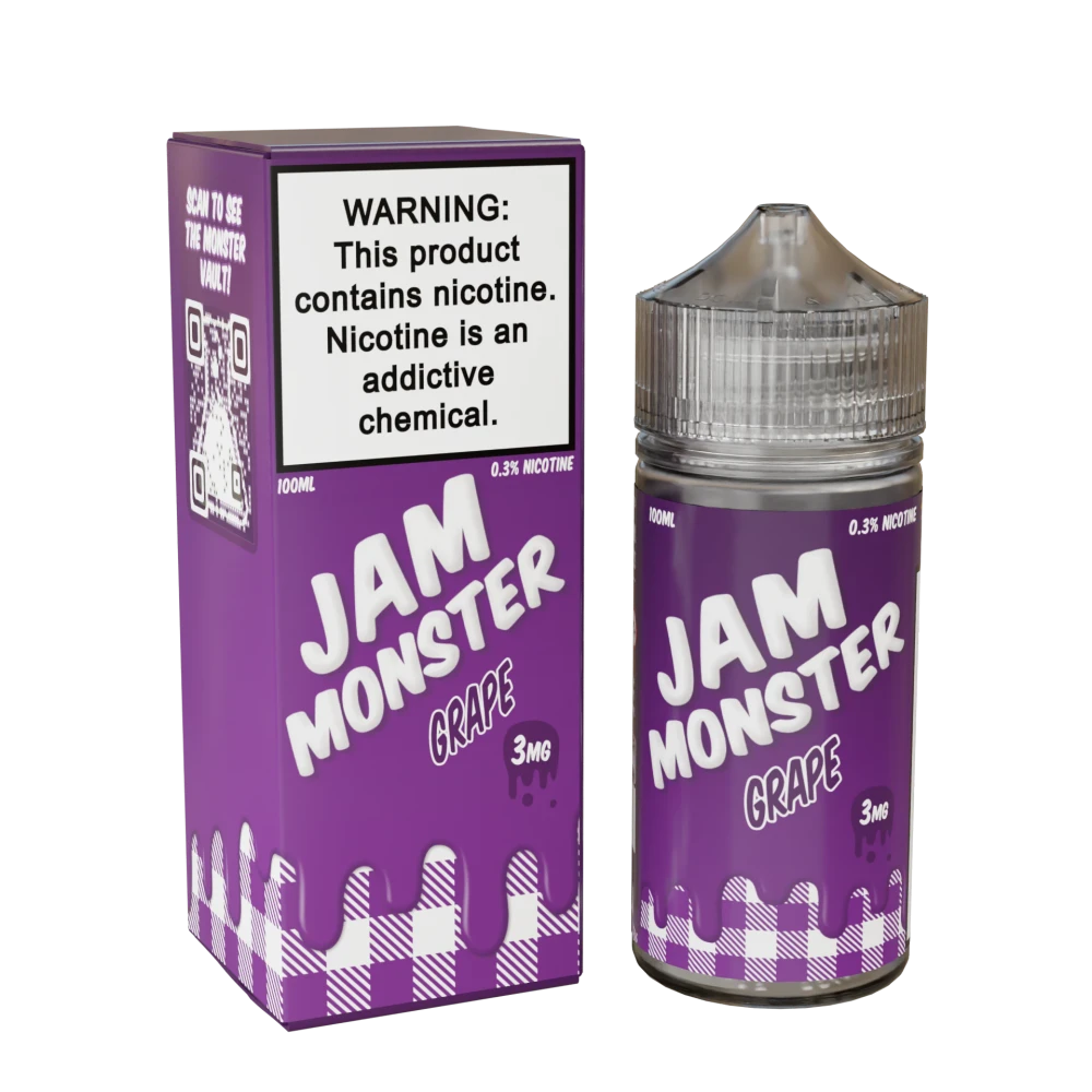 JAM MONSTER SYNTHETIC NICOTINE E-LIQUID 100ML