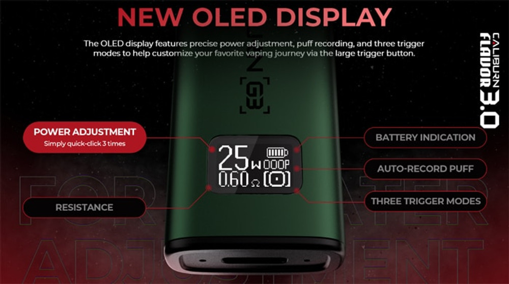 UWELL CALIBURN G3 900MAH POD SYSTEM STARTER KIT WITH 2 X REFILLABLE 2.5ML CALIBURN G3 PODS 