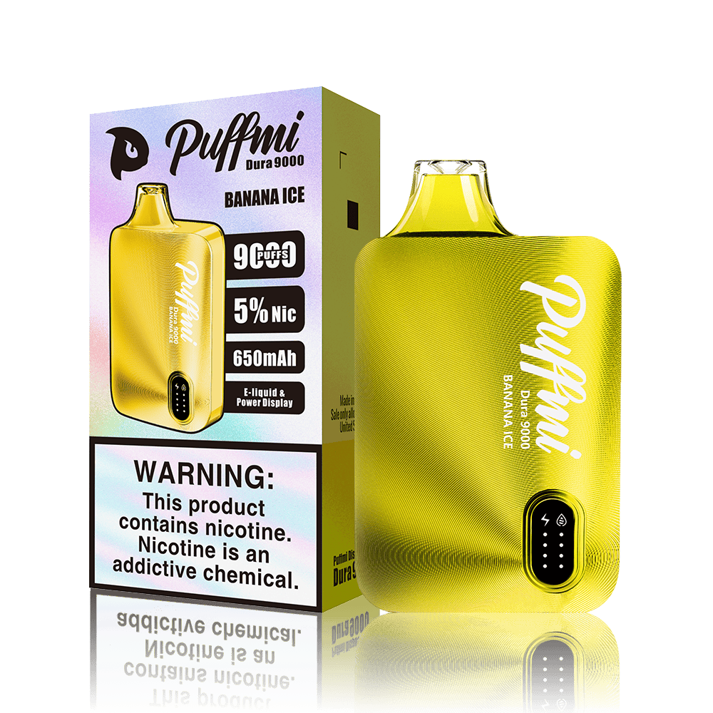 PUFFMI DURA 9000 20ML 9000 PUFFS DISPOSABLE VAPE - DISPLAY OF 5