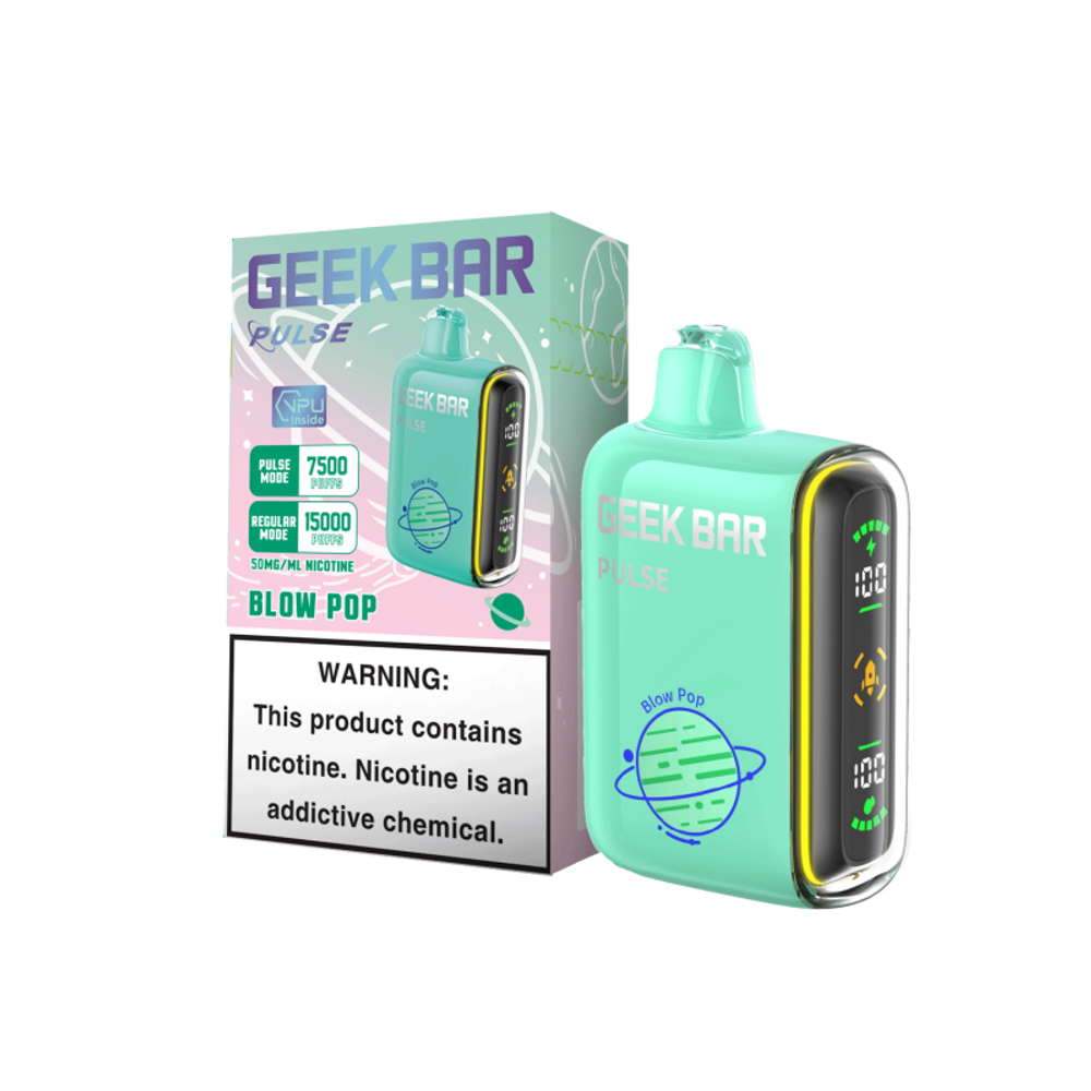 GEEK BAR PULSE 5% NIC 15000 PUFFS RECHARGEABLE DISPOSABLE VAPE
