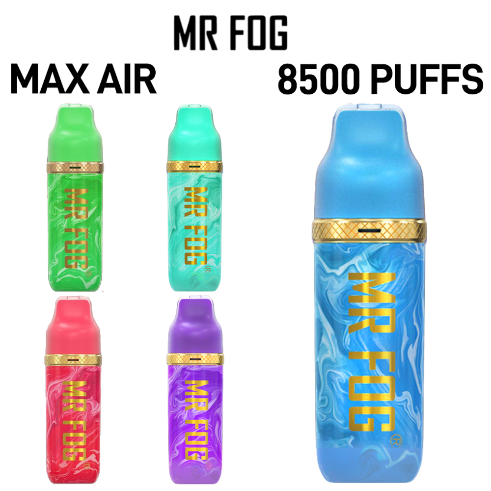 MR FOG MAX AIR MA8500 5% NIC 17ML RECHARGEABLE 8500 PUFFS DISPOSABLE VAPE - 10CT DISPLAY