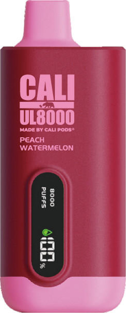 CALI UL8000 5% NIC RECHARGEABLE DISPOSABLE VAPE 18ML 8000 PUFFS PREFILLED DISPLAY - 84CT