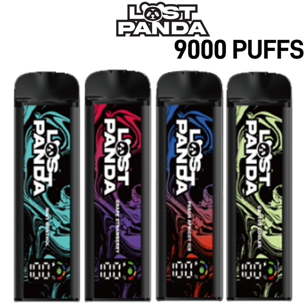 LOST PANDA 5% DISPOSABLE VAPE 9000 PUFFS - DISPLAY OF 10