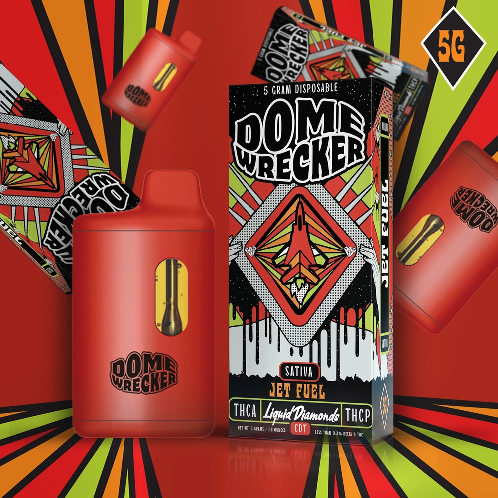 DOMEWRECKER THCA + THCP LIQUID DIAMONDS 5G DISPOSABLE - 5CT DISPLAY