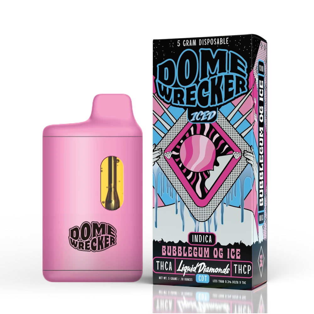 DOMEWRECKER THCA + THCP LIQUID DIAMONDS 5G DISPOSABLE - 5CT DISPLAY