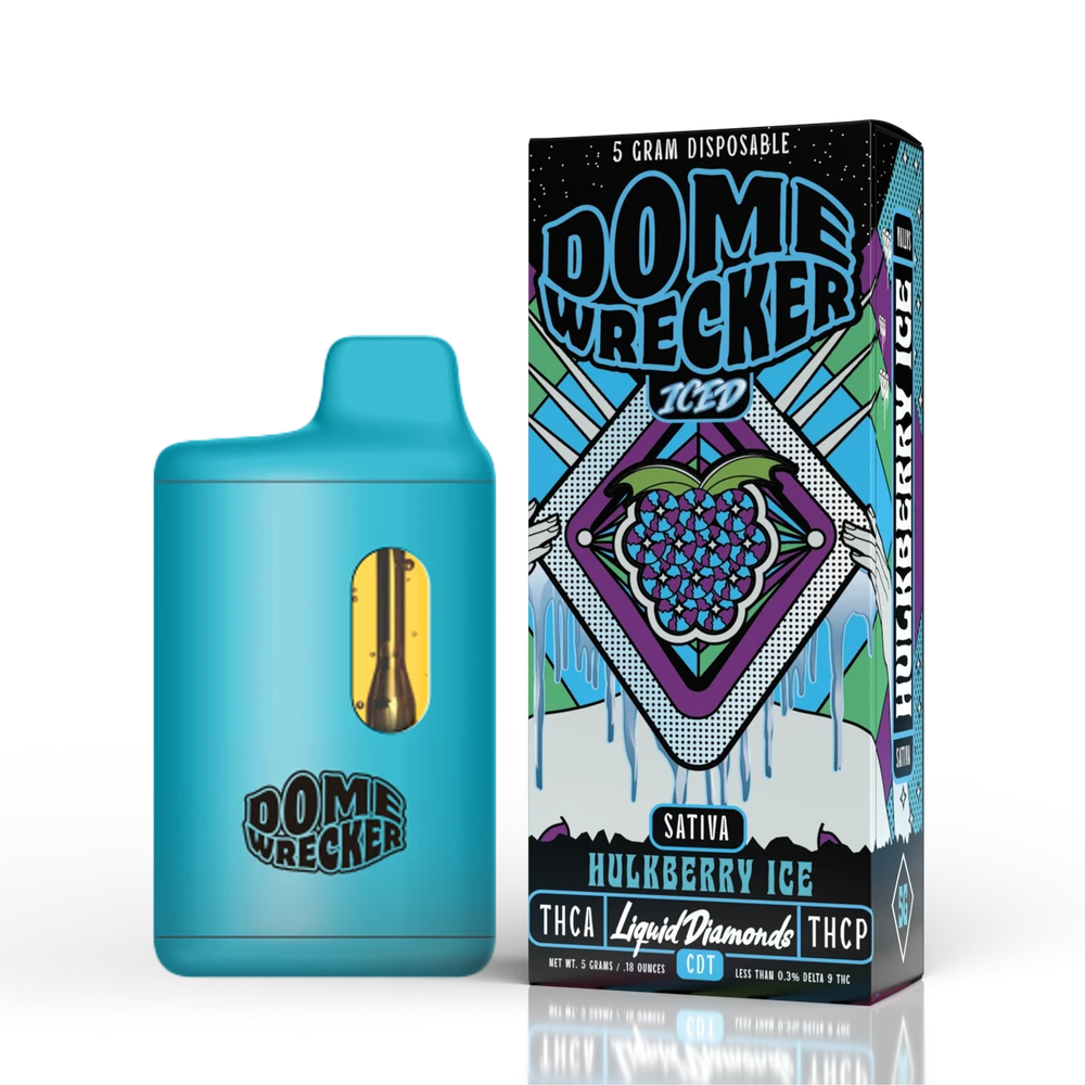 DOMEWRECKER THCA + THCP LIQUID DIAMONDS 5G DISPOSABLE - 5CT DISPLAY