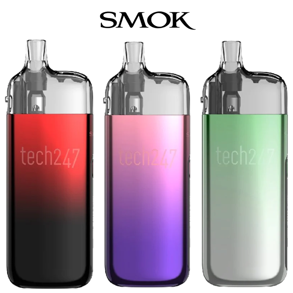 SMOK TECH247 1800MAH POD SYSTEM STARTER KIT WITH 4ML REFILLABLE POD 