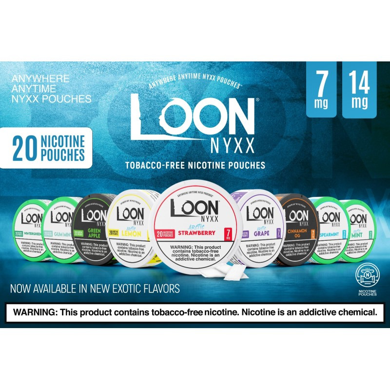 LOON NYXX TOBACCO FREE NICOTINE POUCHES - 20CT/5 PACK