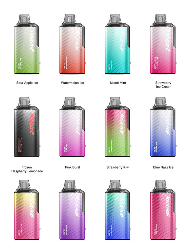 MOVEMENT LV18000 18ML PWD BY LOST VAPE DISPOSABLE VAPE - DISPLAY OF 5