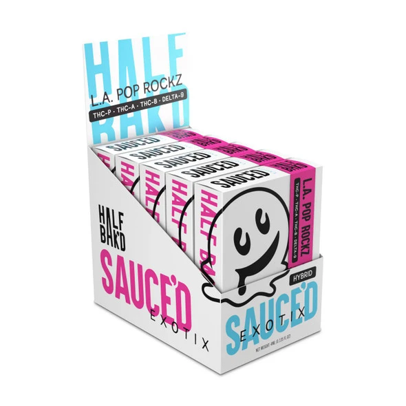 HALF BAK'D SAUCE'D EXOTIX THC-P LIVE RESIN 4G DISPOSABLE VAPE