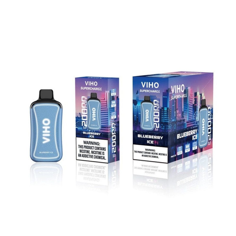 VIHO SUPERCHARGE 20,000 PUFFS DISPOSABLE VAPE - DISPLAY OF 5