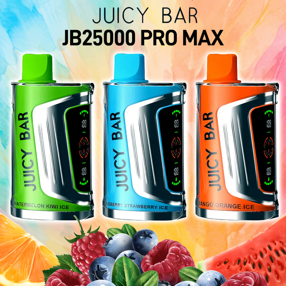 JUICY BAR JB25000 PRO MAX 25,000 PUFFS DISPOSABLE VAPE - 5CT