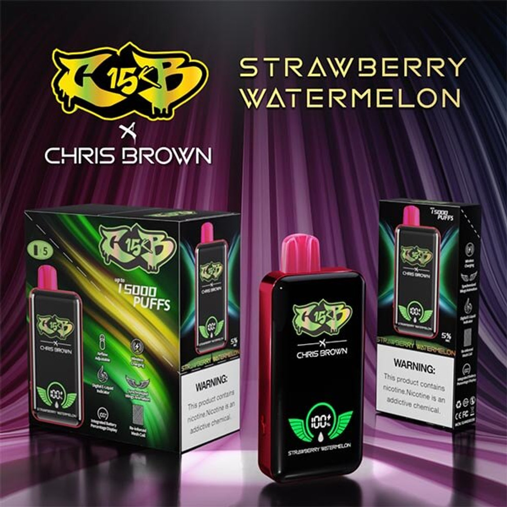 CHRIS BROWN CB15K 15,000 PUFFS 15ML DISPOSABLE VAPE - 5CT