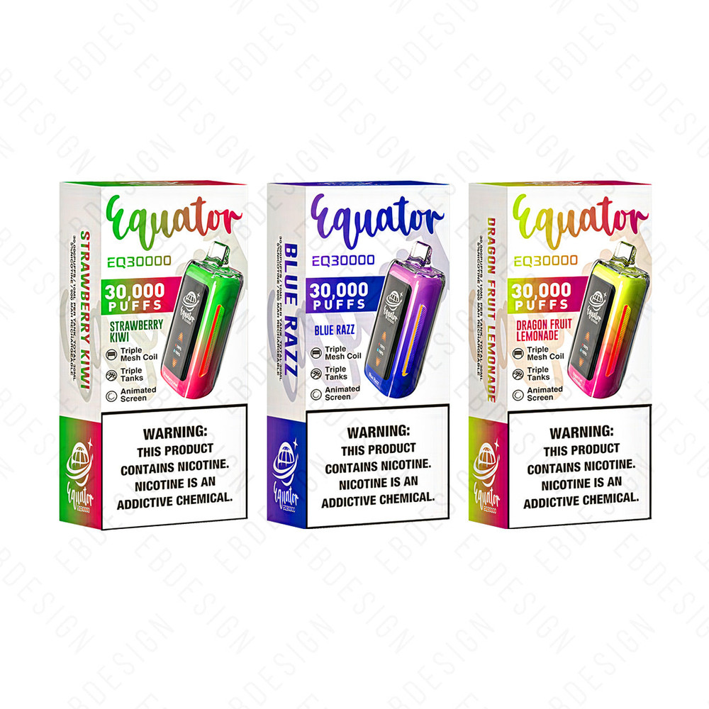 EQUATOR EQ30000 PUFFS 30ML DISPOSABLE VAPE 30,000 PUFFS - 5CT