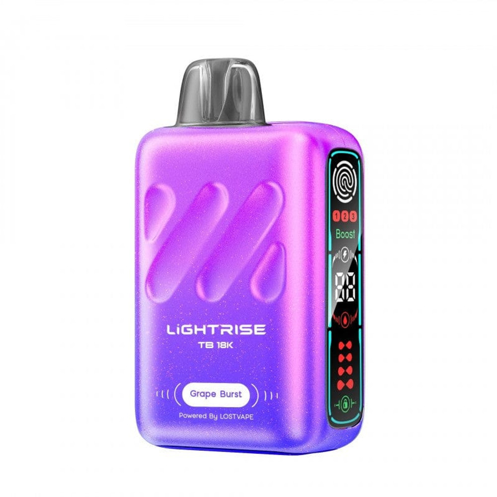 LIGHTRISE TB18K *POWERED BY LOST VAPE* 18,000 PUFFS DISPOSABLE VAPE 18ML - 5CT